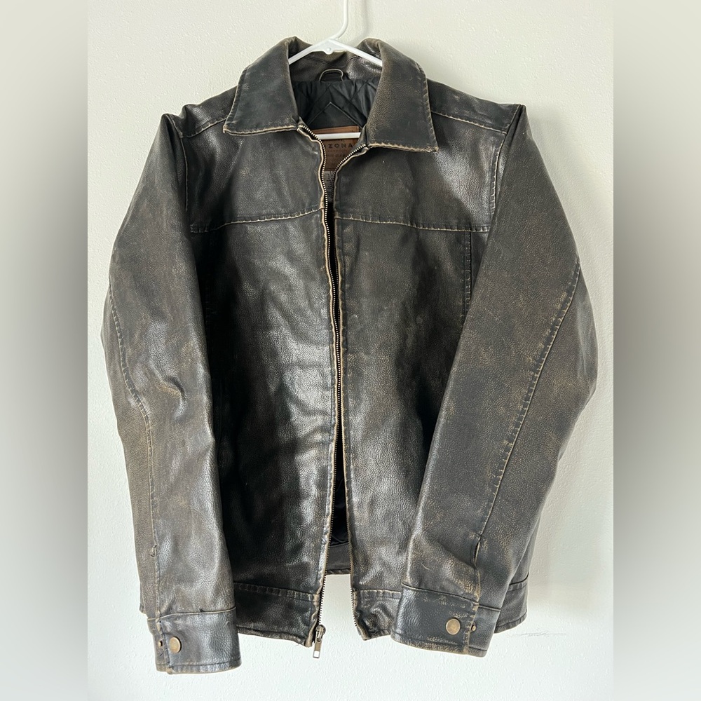 Vintage Arizona Jean Company Leather Bomber Jacket
